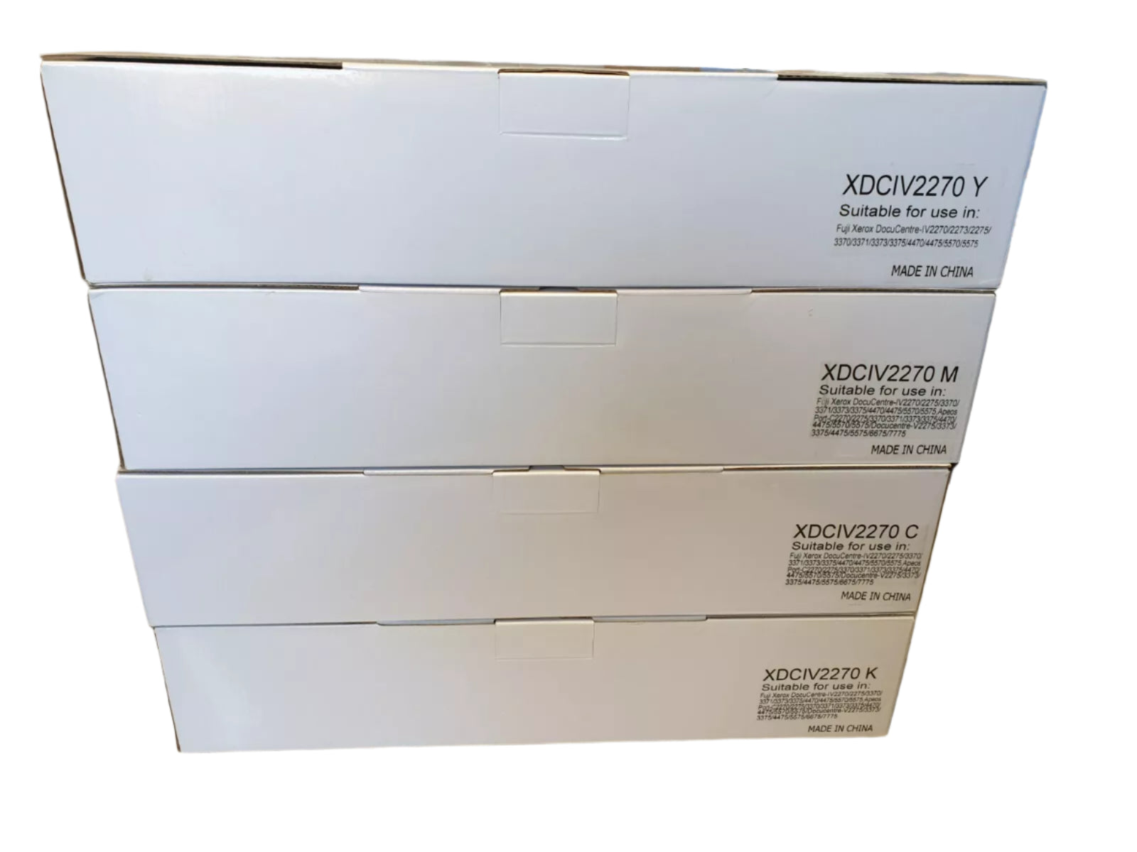 WhiteBox 4x Pack Premium Compatible Fuji Xerox DocuCentre-IV C2270 C2275 C3370 C4470 C4475 C5570 Toner Cartridge Set