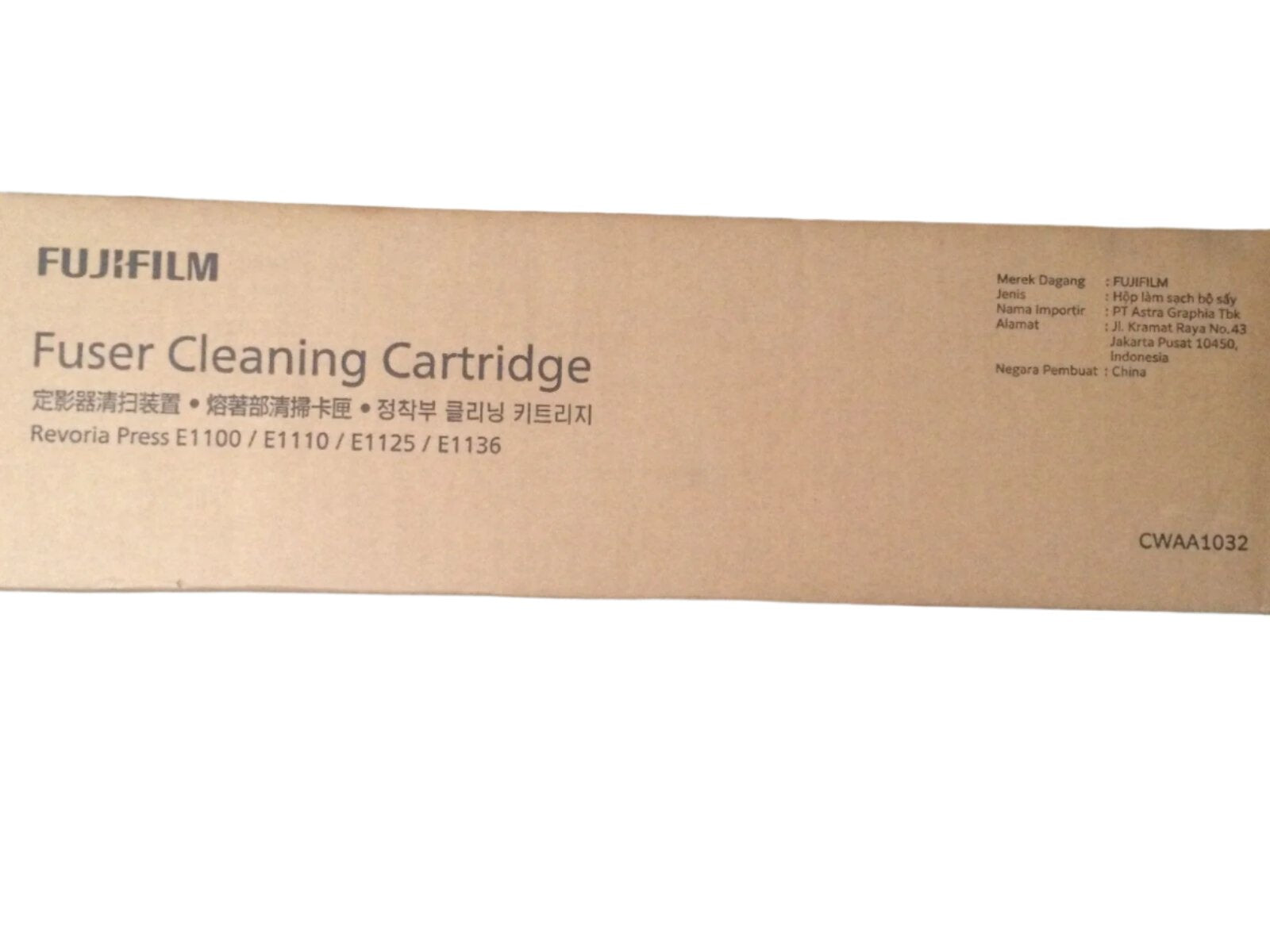 Genuine Fujifilm CWAA1032 Fuser Cleaning Cartridge for Revoria Press E1100 E1110 E1125 E1136