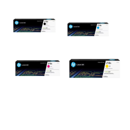 Bundle: 4x Pack Genuine HP W2180A W2181A W2182A W2183A C/M/Y/K Toner Cartridge Set #218A