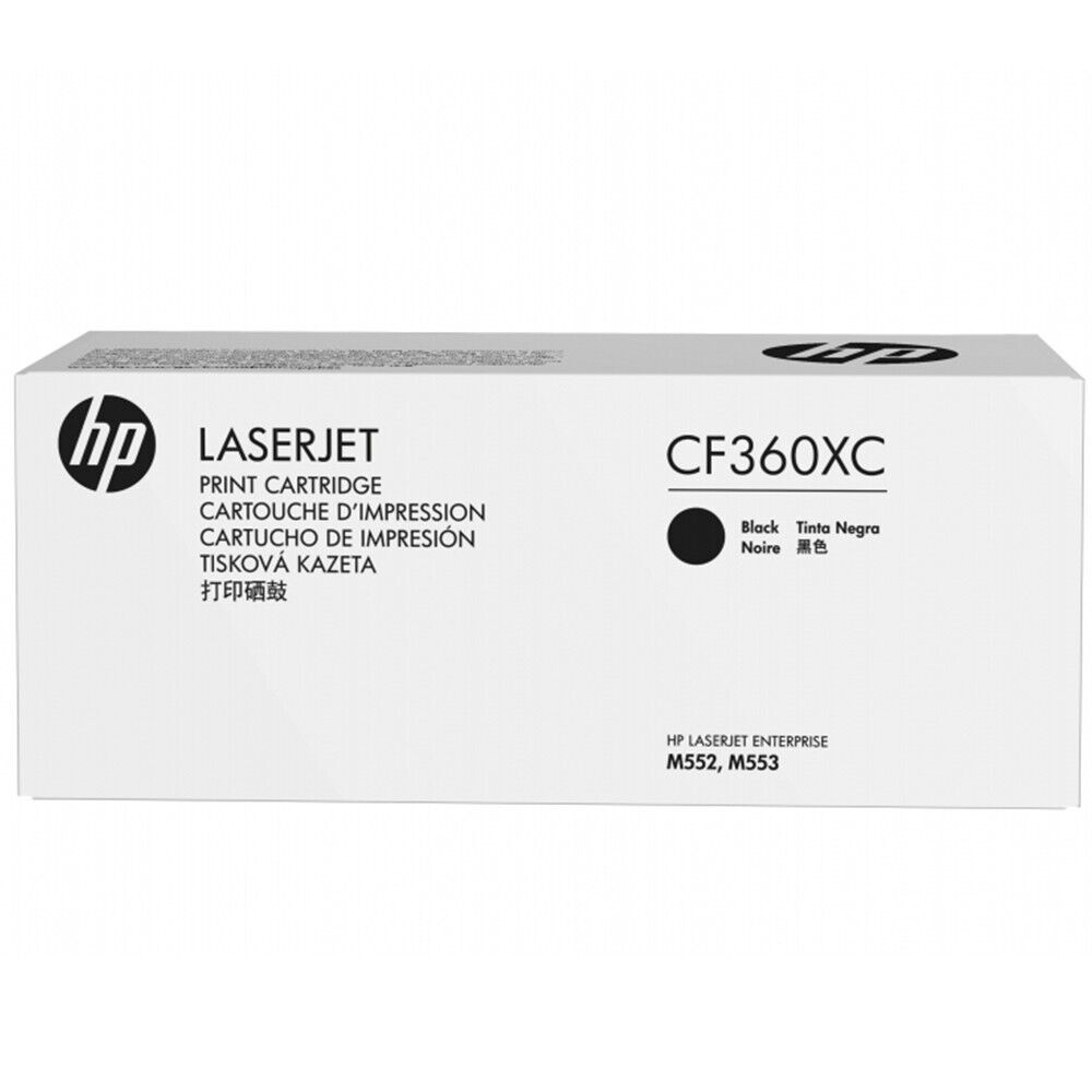 *CLEAR!* Genuine HP CF360XC Black High Yield Toner Cartridge (12.5K) #508X