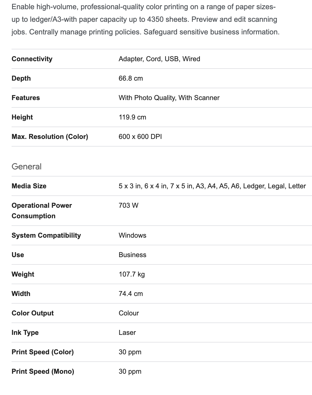 *USED!* HP LaserJet Enterprise Color MFP M775z A3 All-in-One Printer CC524A - Ex-Leasing