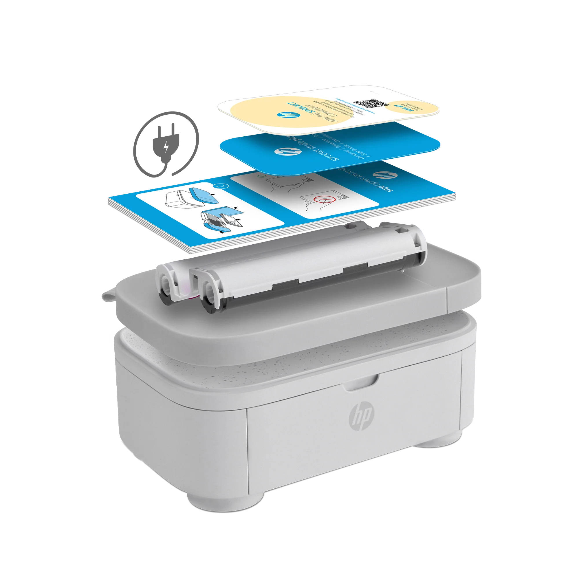 *NEW!* HP Sprocket Studio Plus Photo Printer - Prints 4x6 inch Photos from Your iOS & Android Device