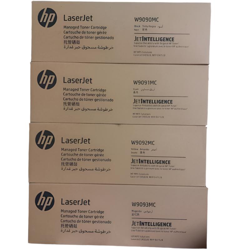 Genuine 4x Pack HP W9090MC-W9093MC Toner Set for Managed LaserJet E47528f E45028dn