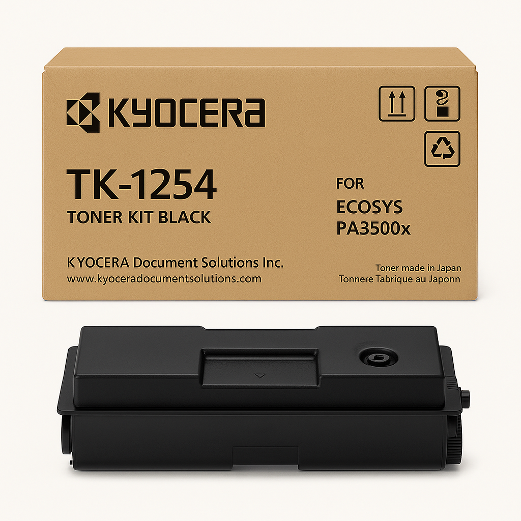 Genuine Kyocera TK-1254 Black Toner Cartridge for PA3500X (3K)