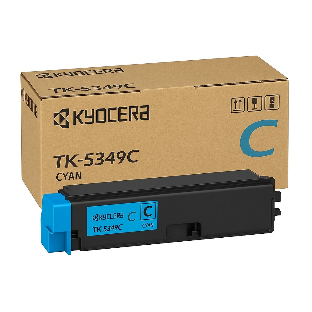 Genuine Kyocera TK-5349C Cyan Toner Cartridge for TASKalfa 352ci (9K)