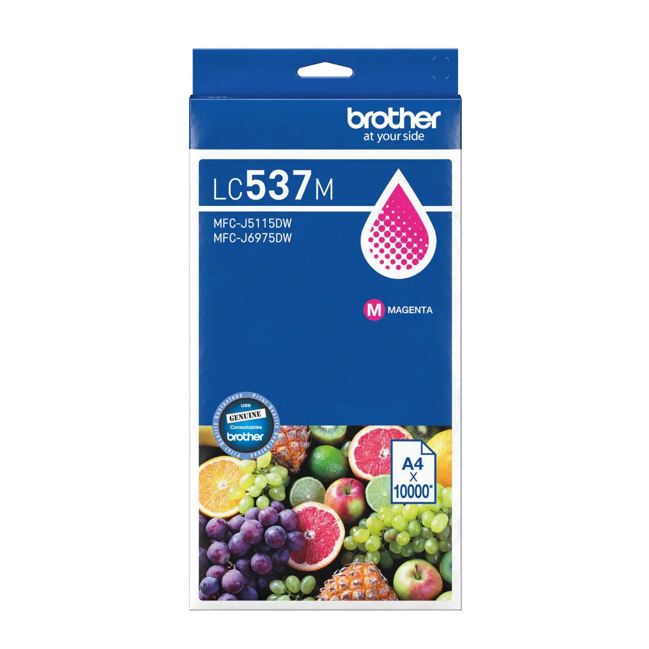 Genuine Brother LC537M Magenta Ultra High Yield Ink Cartridge (10K)
