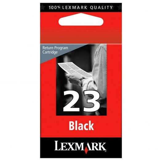 Genuine Lexmark #23 Black Ink Cartridge (18C1523A) -215pages