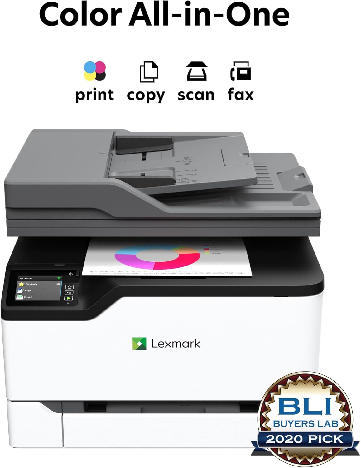 Xerox Lexmark CX431ADW A4 Color Laser Multifunction Printer + Duplex Scanning 25PPM P/N:40N9575