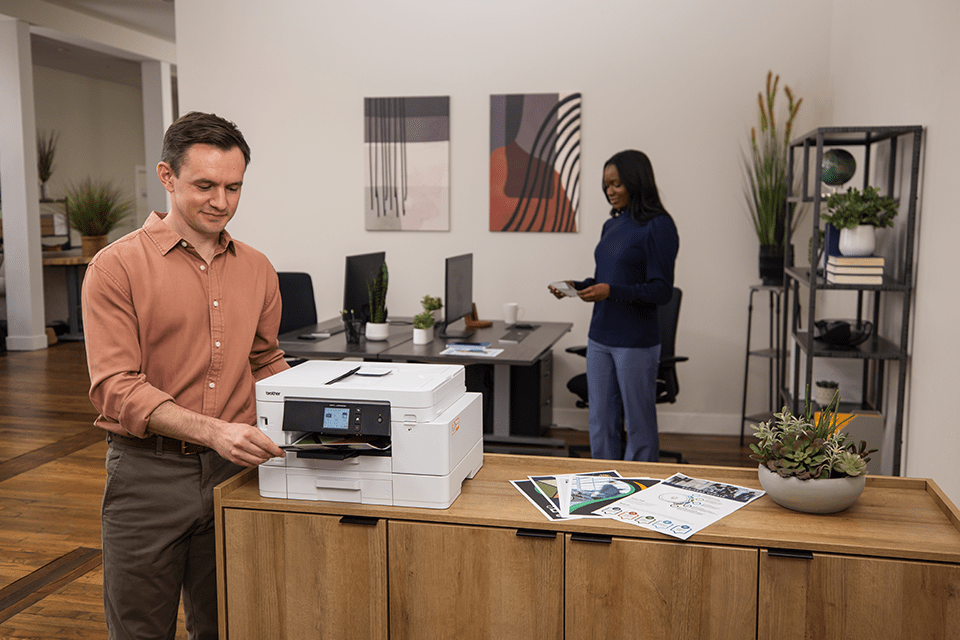 Brother MFC-J4555DW INKvestment A4 Colour Inkjet All-in-One Printer+Dual Tray (WiFi, Ethernet, Automatic Duplex)