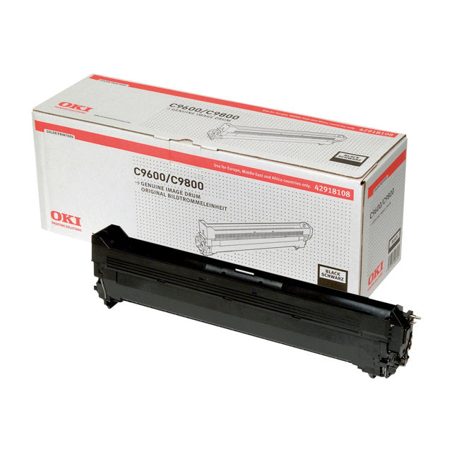 Genuine OKI 42918112 Black Imaging Drum Unit for C9600 Series