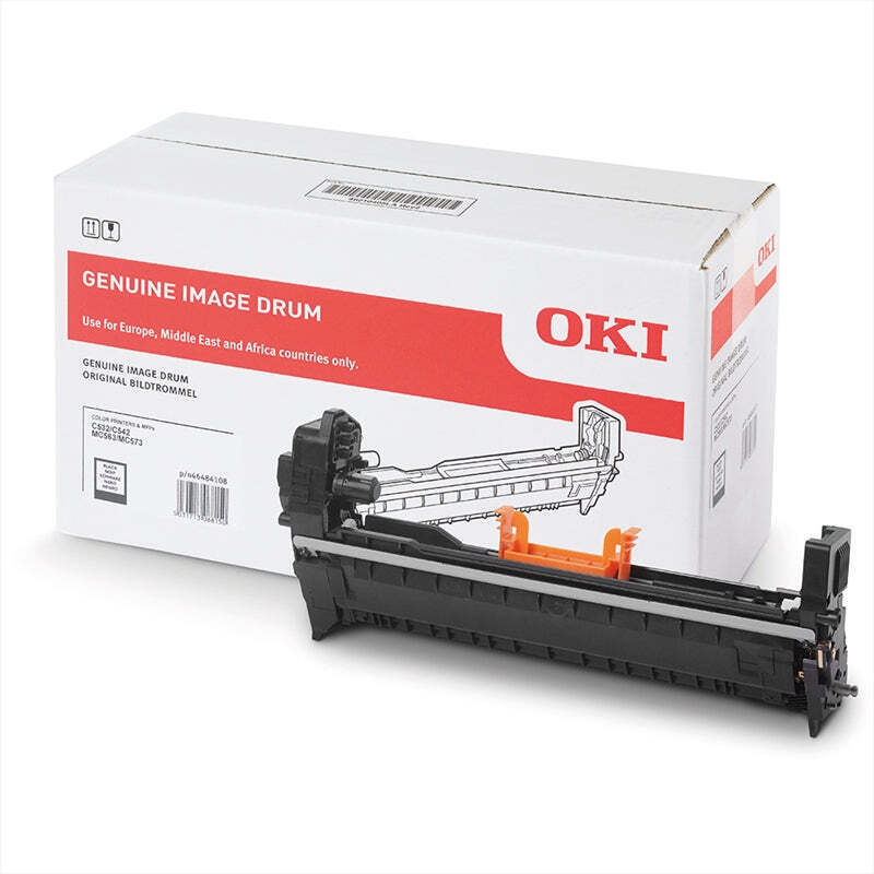 Genuine OKI 46484112 BLACK Imaging Drum Unit for C532dn MC563dn MC573dn (30K)