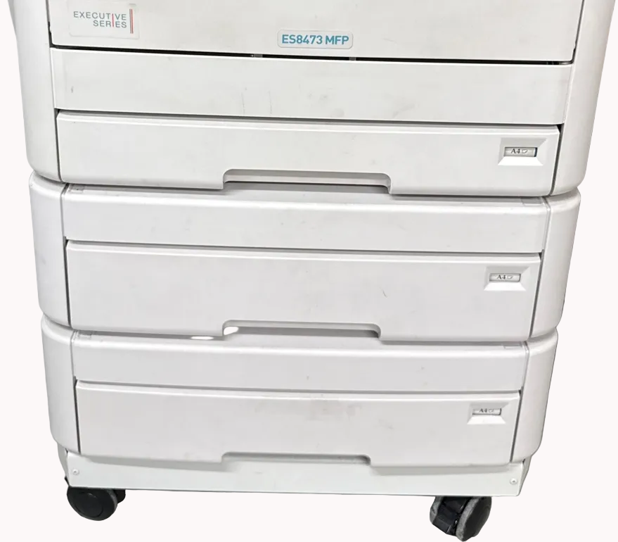 *Used* 2x OKI 535x Sheets Paper Tray 45887302+Castor Base 45889502 for ES8473MFP