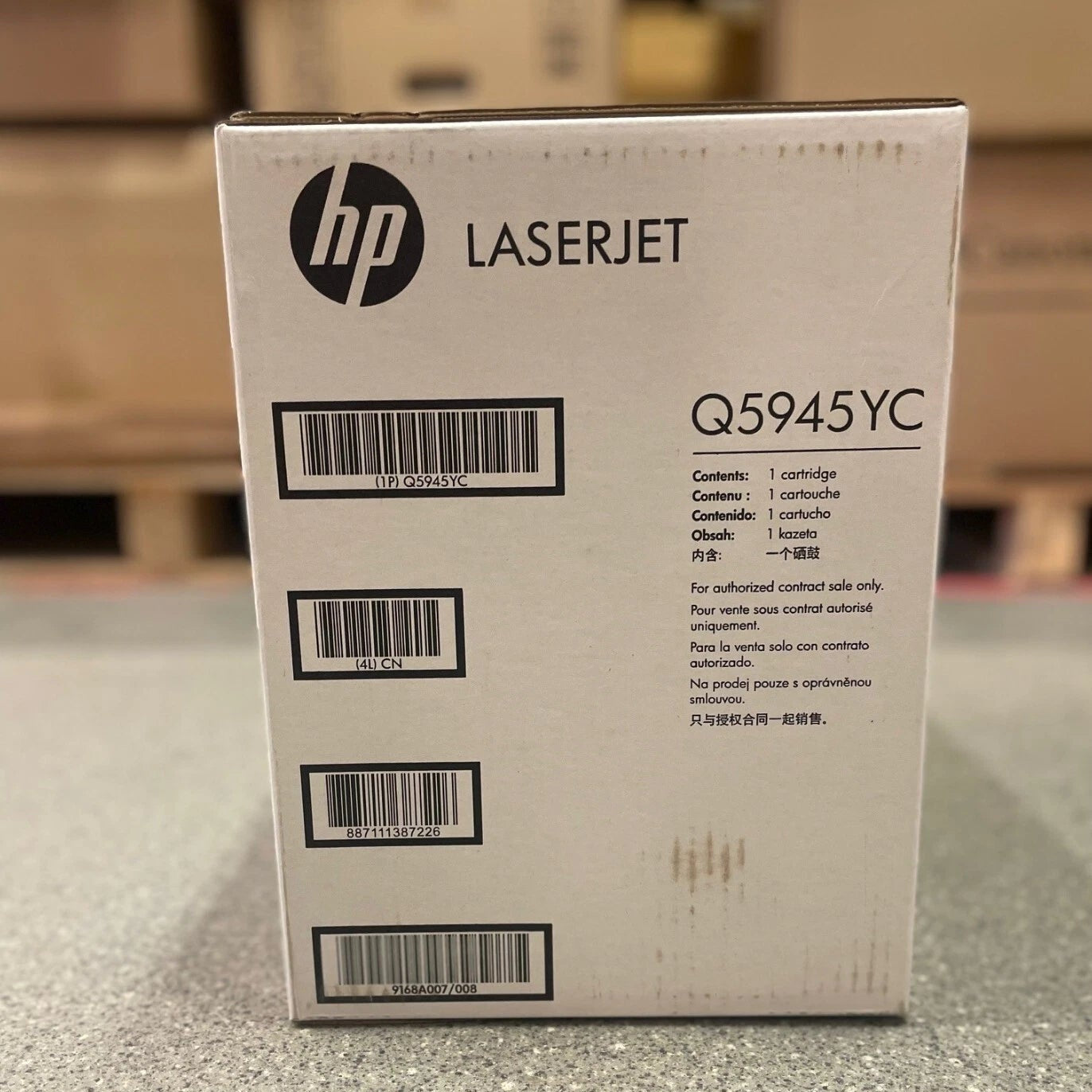 Genuine HP 45Y BLACK Toner Cartridge Q5945YC for LaserJet 4345 MFP 4345x MFP (23.5K)