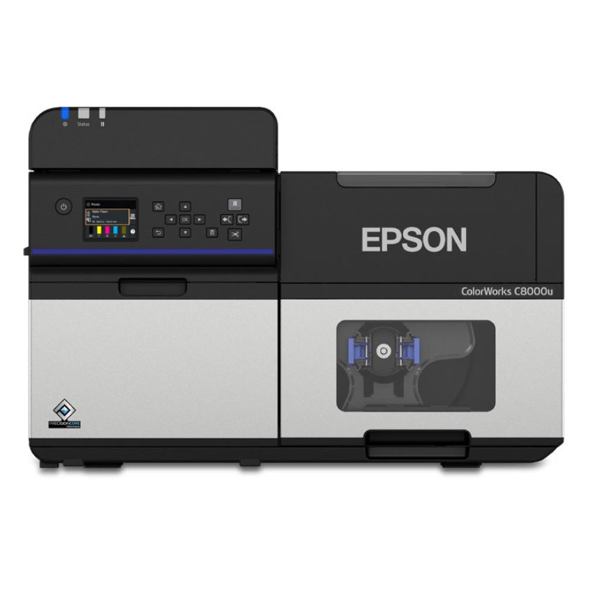EPSON ColorWorks C8010 USB/Ethernet High-Speed Inkjet 4" Colour Label Printer – Includes Power Cable