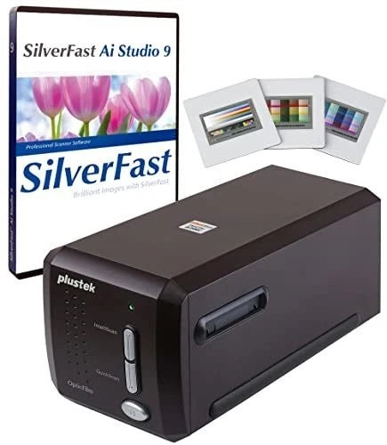 Plustek OpticFilm 8300i Ai 35mm Film & Slide Scanner – High-Resolution 7200 DPI with Infrared Dust & Scratch Removal