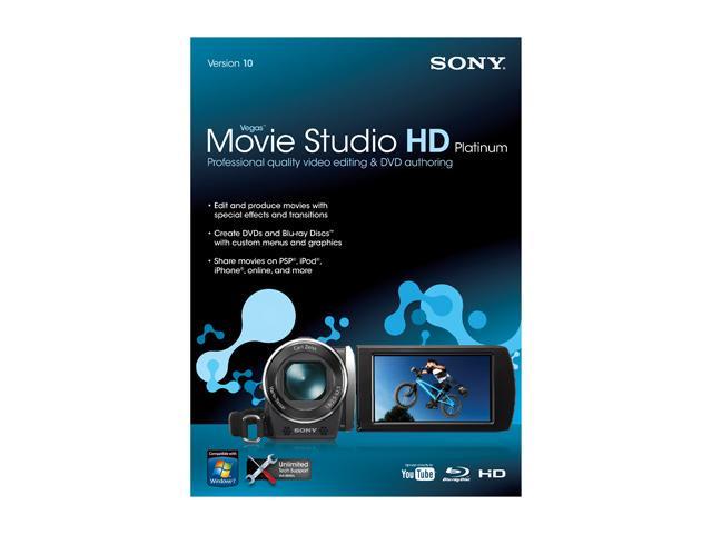 Sony Vegas Movie Studio HD Platinum Version 10 -3D Movie/Video Editing Software