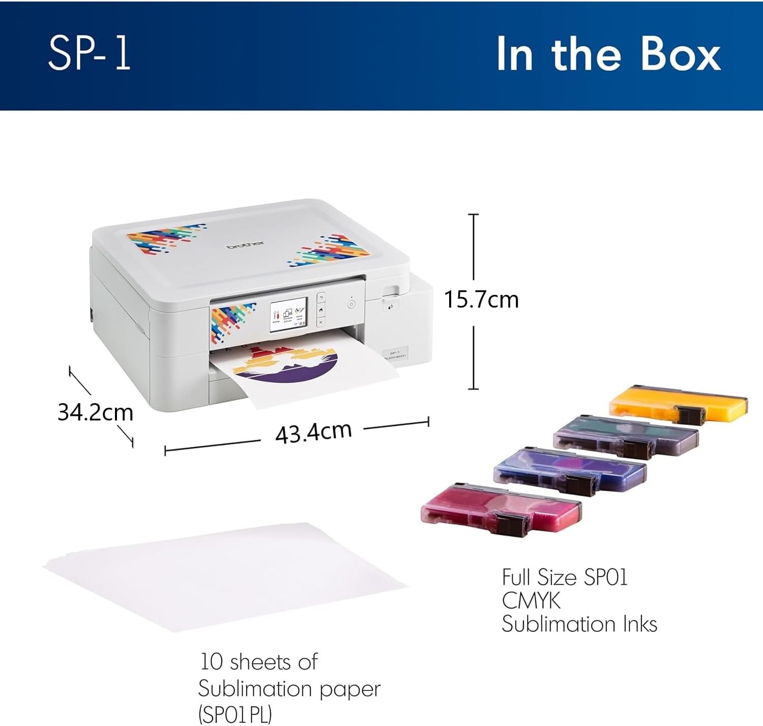 Brother SP-1 Sublimation Printer – Wireless Dye-Sublimation Printer for Personalised Projects