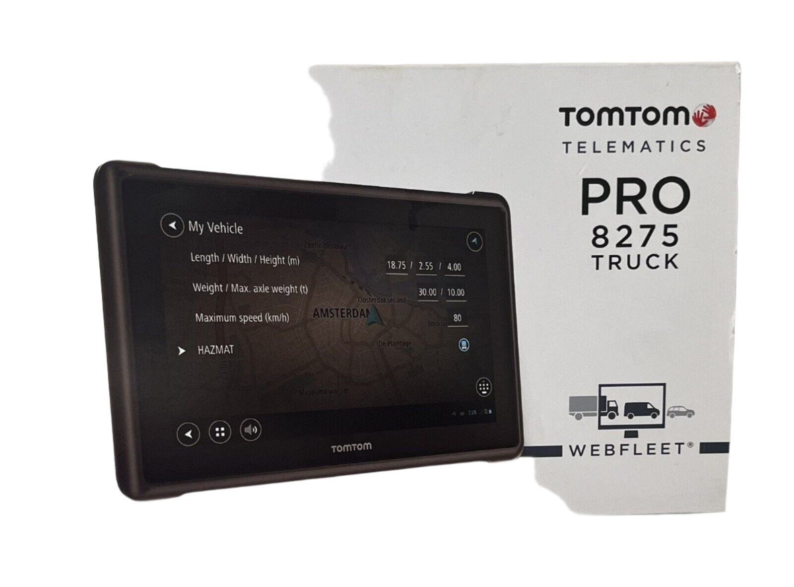 *Ex-Demo* TomTom Pro 8275 7" Sat Navigation GPS - Telematic Driver Terminal Webfleet 8KU7.069.00.4
