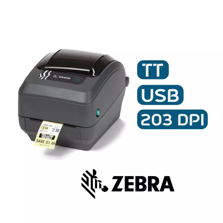 *Ex-Demo* Zebra GK420T Monochrome Desktop Thermal Transfer Label Printer