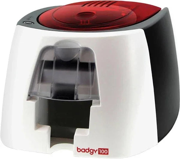 Badgy 100 Color Plastic Id Card Printer & Complete Supplies Package With Bodno Solution Software