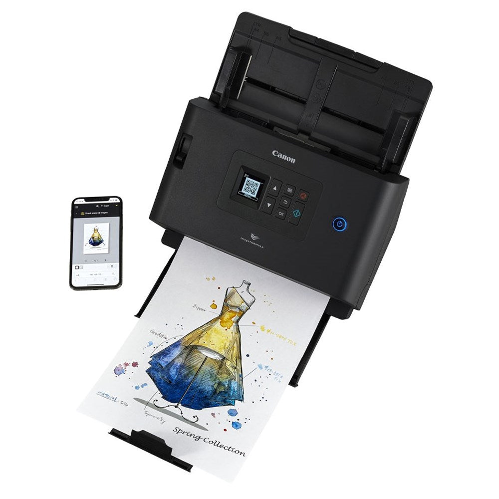 Canon imageFORMULA DR-S250N A4 Network Document Scanner 50PPM Duplex 60-Sheet ADF