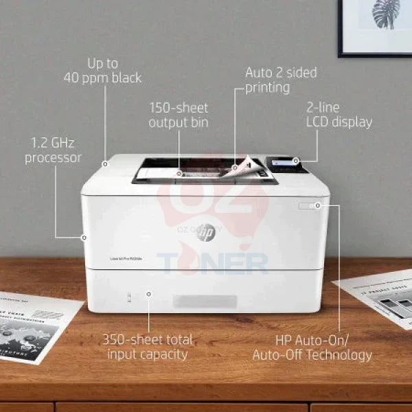 *Bundle Deal!* Hp Laserjet Pro M404Dn A4 Mono Laser Wireless Printer+38Ppm Bonus: #76X Black Toner