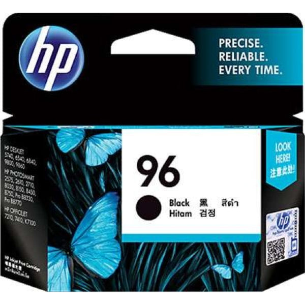 1 X Genuine Hp 96 Black Ink Cartridge C8767Wa -