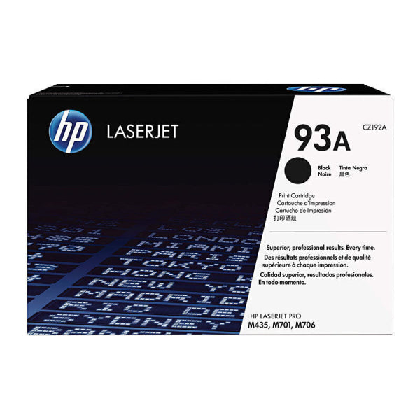 HP #93A Black Toner CZ192A CZ192A