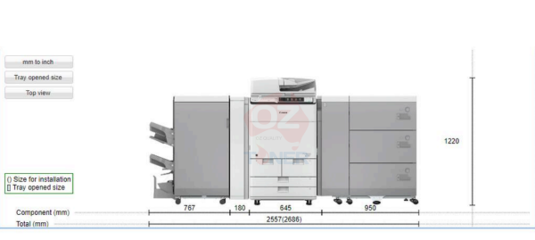 *Ex-Demo* Fuji Xerox Color C60 A3 Production Photocopier+Finisher Page Count: 208399 In Excellent