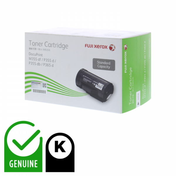 Fuji Xerox Genuine Ct201937 Black Toner Cartridge For Docuprint P365Dw/P375Dw/M355Df (4K) -