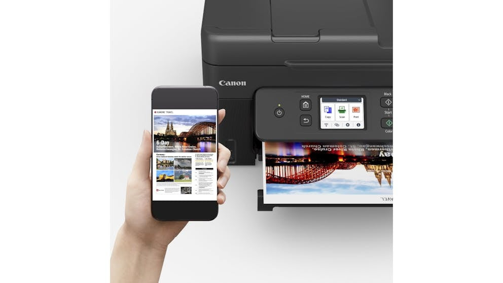 Canon PIXMA G4680 MegaTank 4-in-1 Duplex Multifunction Printer+ADF+GI61 Ink+2.7" Colour Touchscreen