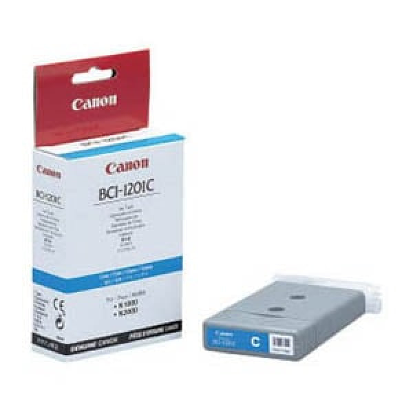 1 X Genuine Canon Bci-1201C Cyan Ink Cartridge -