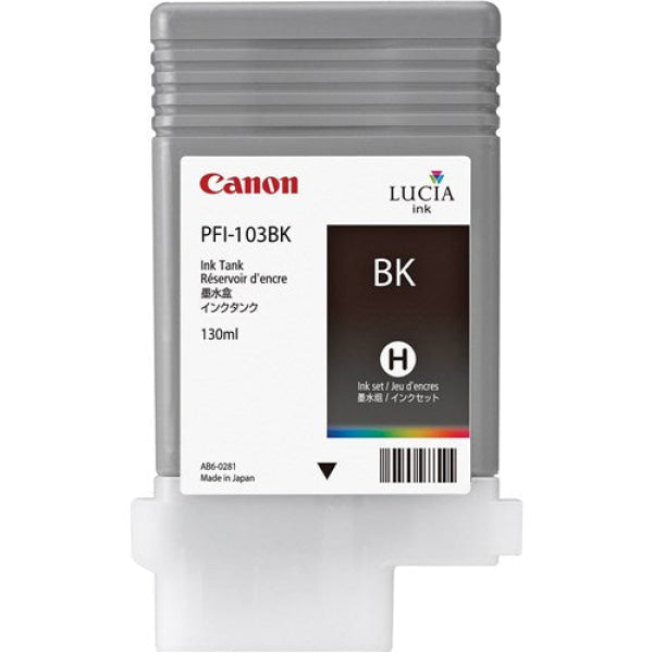 BLACK INK TANK 130ML FOR IPF6200 6100 5100 PFI-103BK