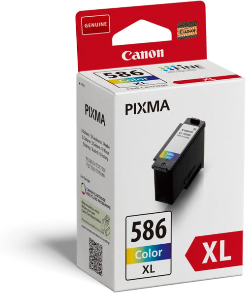 Genuine Canon PG585XL+ CL586XL Ink Cartridge Value Pack+BONUS: GP501 4x6 50 Sheets Photo Paper