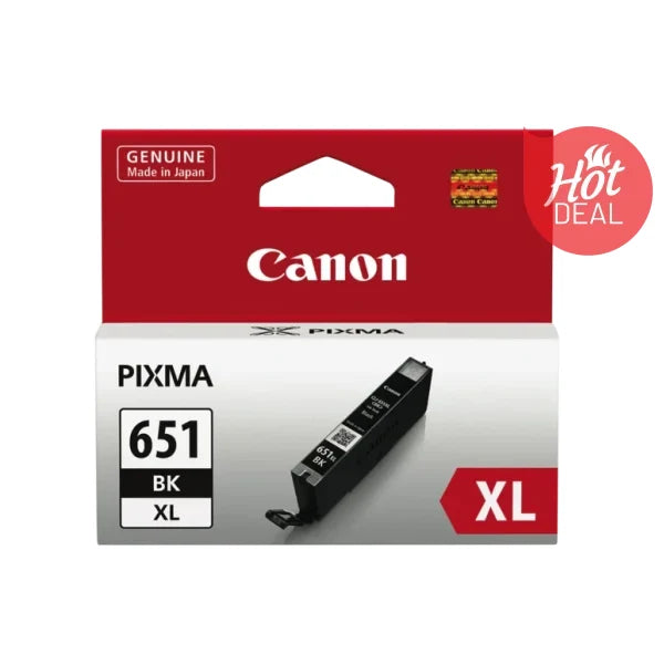 Genuine Canon CLI651XL Black High Yield Ink Cartridge CLI651XLBK