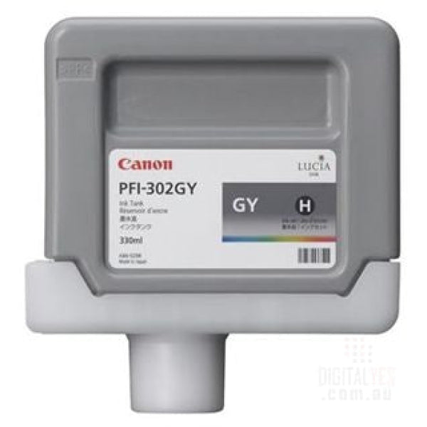 GREY INK TANK 330ML FOR IPF8100 9100 PFI-302GY