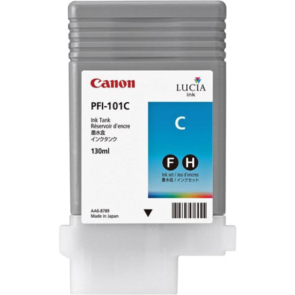 CYAN INK TANK 130ML FOR CANON IPF 6100 5100 5000 PFI-101C