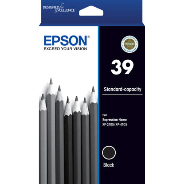 Genuine Epson #39 Black Ink Cartridge For Xp-2105 Xp-4105 Printer P/N:c13T04J192 -