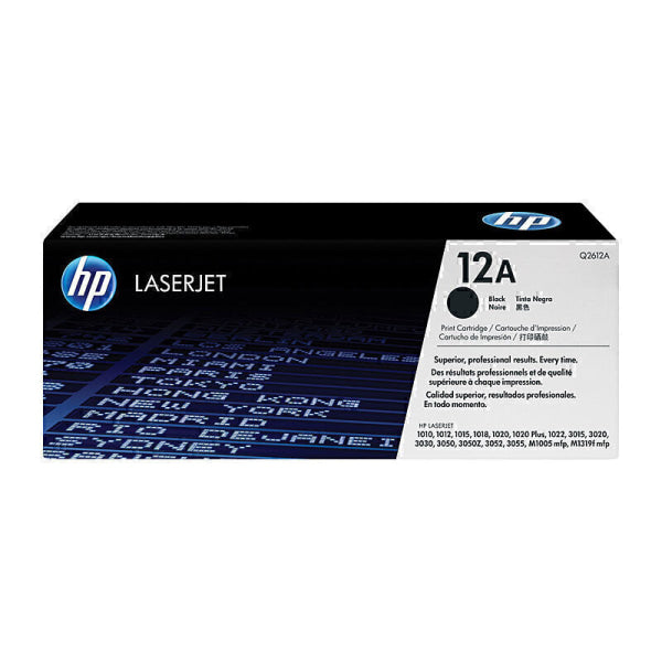 HP #12A Black Toner Q2612A Q2612A