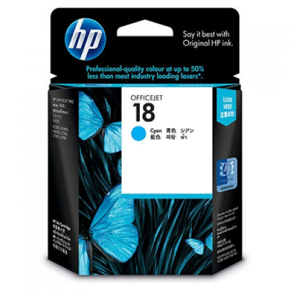 HP 18 CYAN INK 625 PAGE YIELD FOR OJ PRO L7300 L7500 C4937A