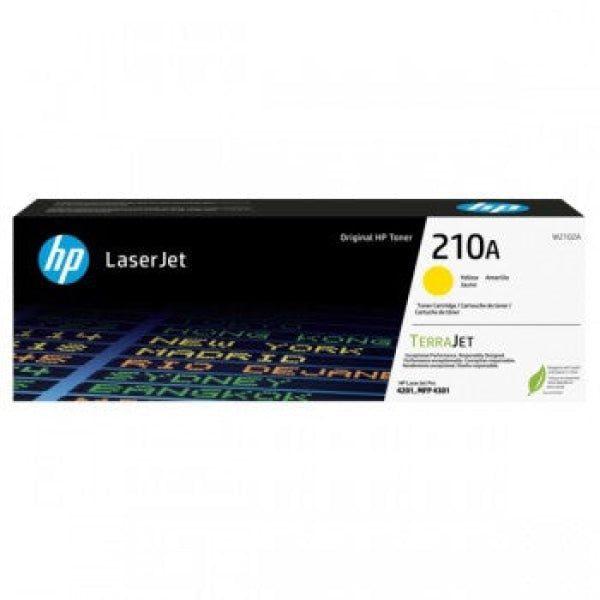Genuine Hp #210A Yellow Original Laserjet Toner Cartridge For 4201Dn/4201Dw/Mfp 4301Dw/4301Fdw