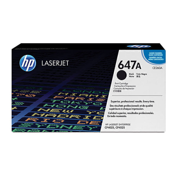 HP #647A Black Toner CE260A CE260A
