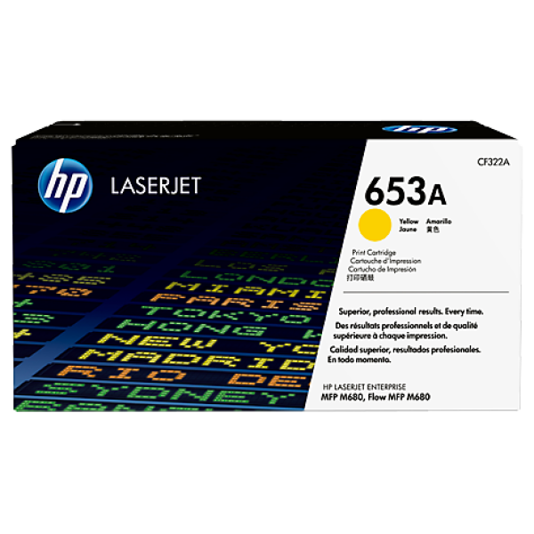 HP 653A YELLOW LASERJET TONER CARTRIDGE CF322A