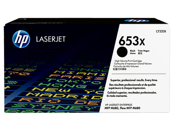 HP 653X BLACK LASERJET TONER CARTRIDGE CF320X