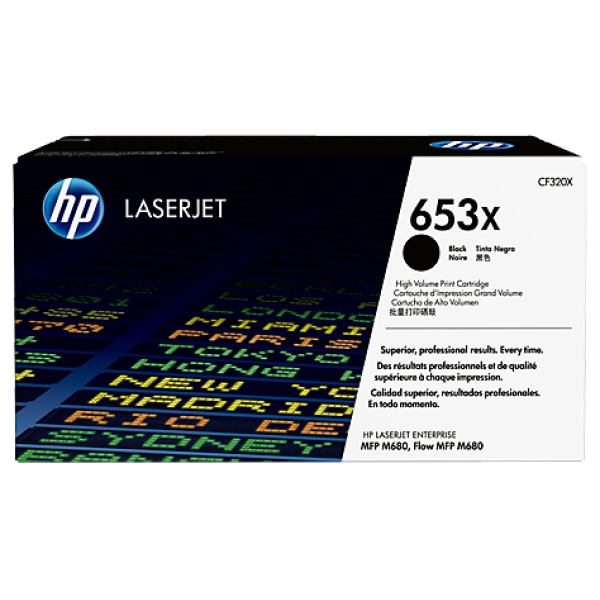 HP 653X BLACK LASERJET TONER CARTRIDGE CF320X