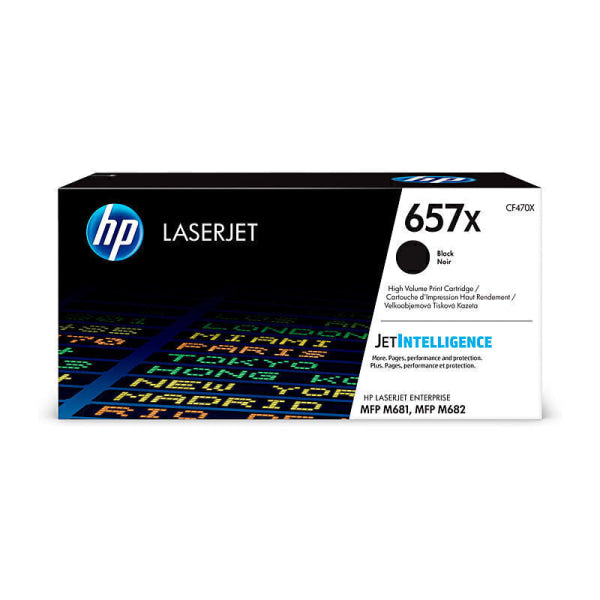 HP #657X Black Toner CF470X CF470X