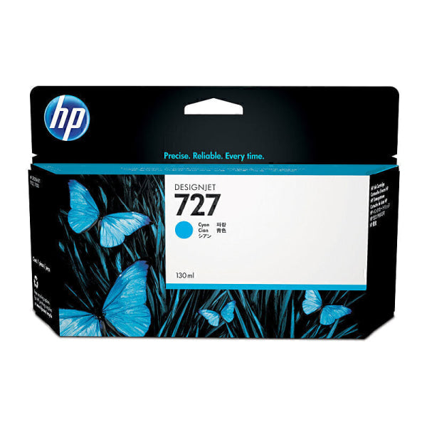 HP #727 130ml Cyan Ink B3P19A B3P19A
