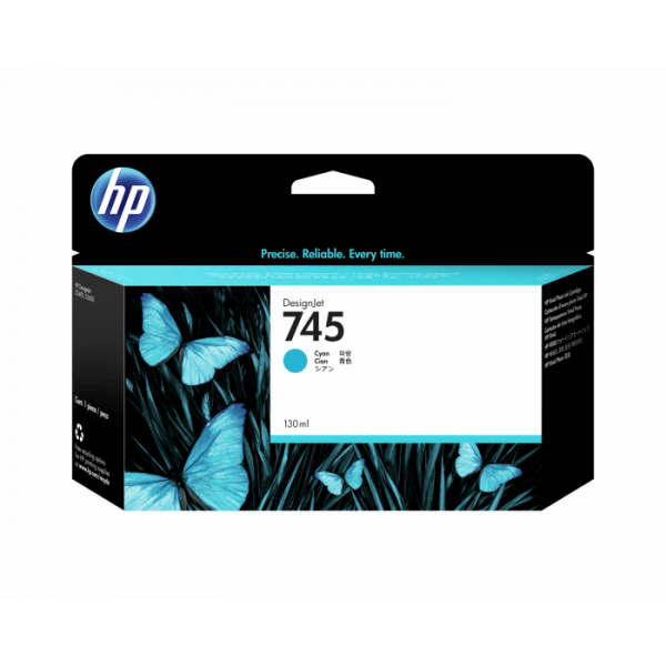 HP 745 130-ML CYAN INK CART F9J97A