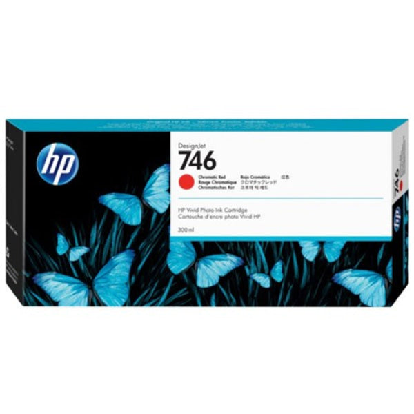 HP 746 300-ML CHROMATIC RED DESIGNJET INK CARTRIDGE P2V81A