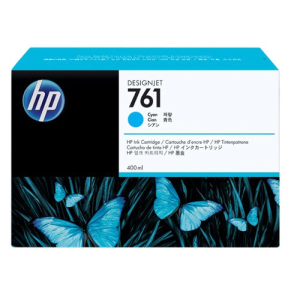 HP 761 CYAN 400 ML INK CART FOR DESIGNJET T7100 CM994A